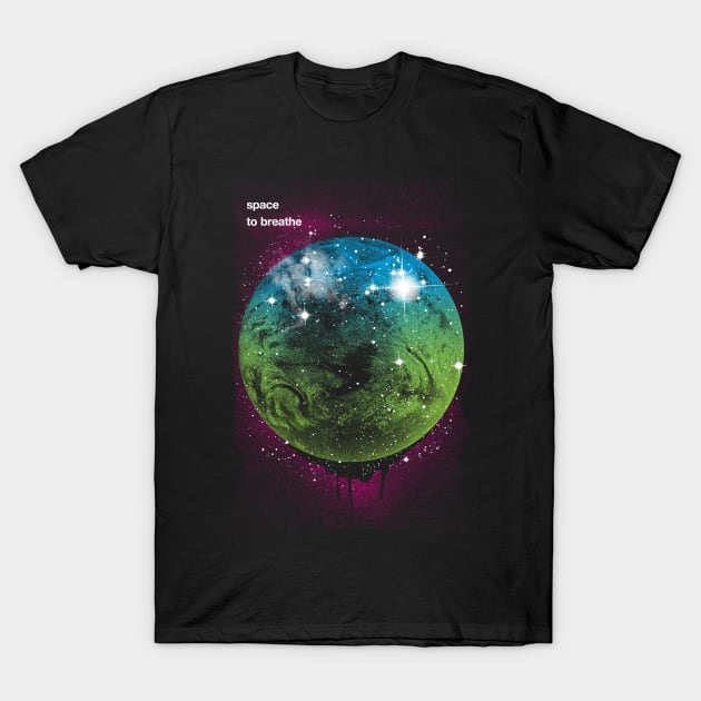 Space To Breathe T-Shirt by postlopez